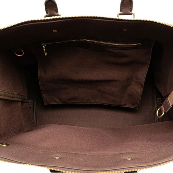 LOUIS VUITTON Brown Damier Leather Boston Bag - Picture 5 of 8